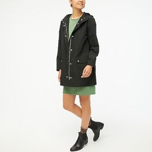 J. Crew Midi-length raincoat, black, small